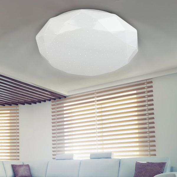 ЭРА Светильник потолочный светодиодный SPB-6-12-6,5K Sparkle без ДУ 12Вт 6500K