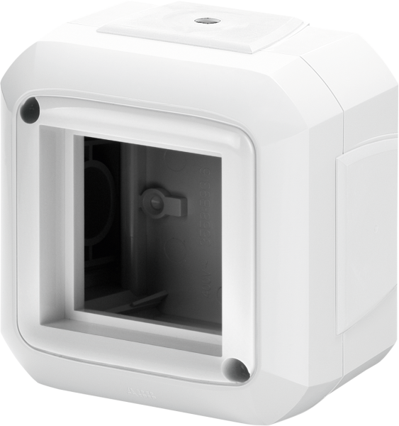 ABB Variant+ Белый Коробка накладного монтажа для механизмов 45х45 с четырьмя вводами, IP20 2CHN063540C4500