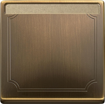 SE Merten SD Античная латунь Клавиша 1-ая, с полем для надписи MTN412343