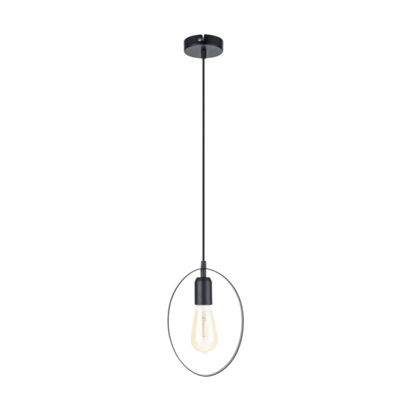 Eglo Подвес BEDINGTON, 1х60W(E27), L180, H1100, сталь, черный 49775 Eglo Подвес BEDINGTON, 1х60W(E27), L180, H1100, сталь, черный 49775