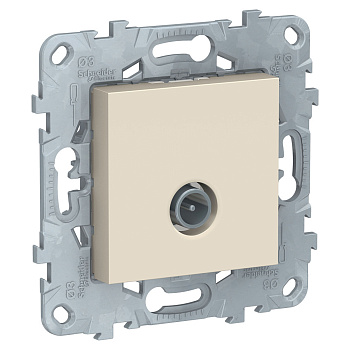 SE Unica New Беж Розетка TV, одиночная NU546244