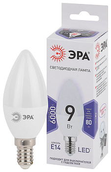ЭРА LED B35-9W-860-E14 (диод, свеча, 9Вт, хол, E14)