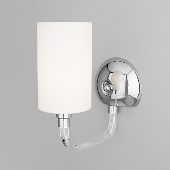 Eurosvet Настенный светильник с абажуром 60112/1 хром a047901