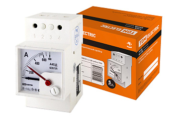 TDM Амперметр А45Д  600/5А-1,5 (DIN-рейка) SQ1102-0305