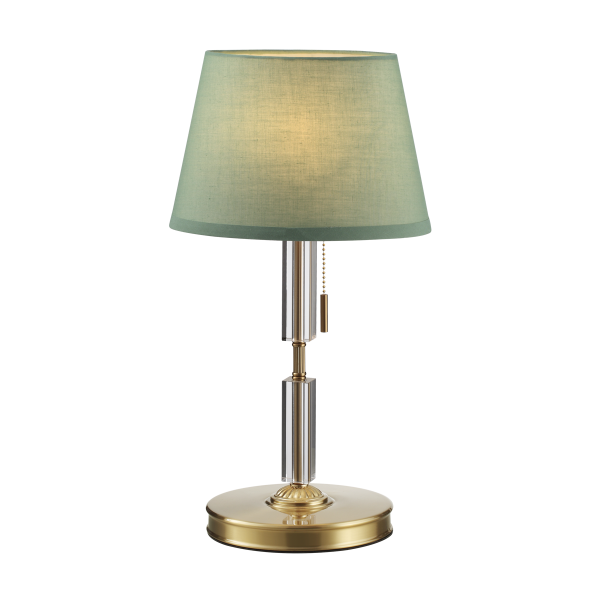 Купить Odeon Light 4887/1T MODERN ODL_EX22 53 бронзовый/зеленый/абажур ткань Настольная лампа E27 1*60W LONDON