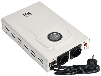 IEK  SLIM Стабилизатор напряжения 1-ф. настенный 2кВА