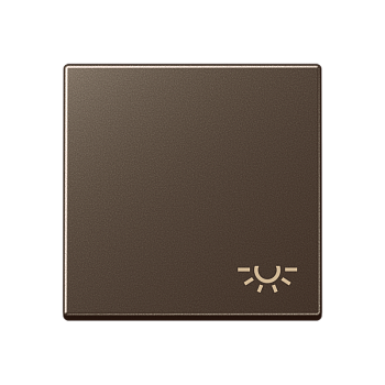 JUNG Клавиша с символом "освещение" мокка A590LMO