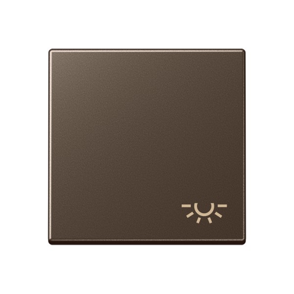 JUNG Клавиша с символом "освещение" мокка A590LMO