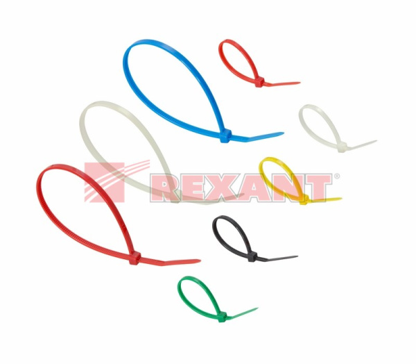 Купить Набор хомутов цветных пластиковых НХ-2 Rexant 07-7202