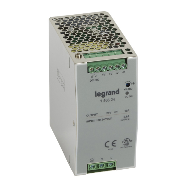 Legrand 1-фазный Импульсный источник питания 24В 240Вт 10A 146624