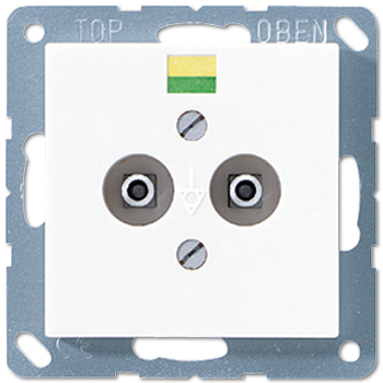 JUNG Штепсельная розетка для выравнивания потенциалов, белый A565-2BFWW