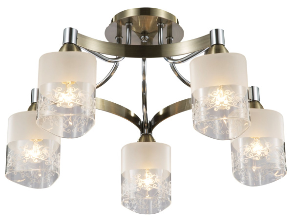 Купить Freya Modern Tasmania Бронза Антик Потолочный светильник E14 40W FR5475CL-05CH