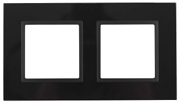 ЭРА 14-5102-05 Elegance Черный/антрацит Стекло Рамка 2-ая