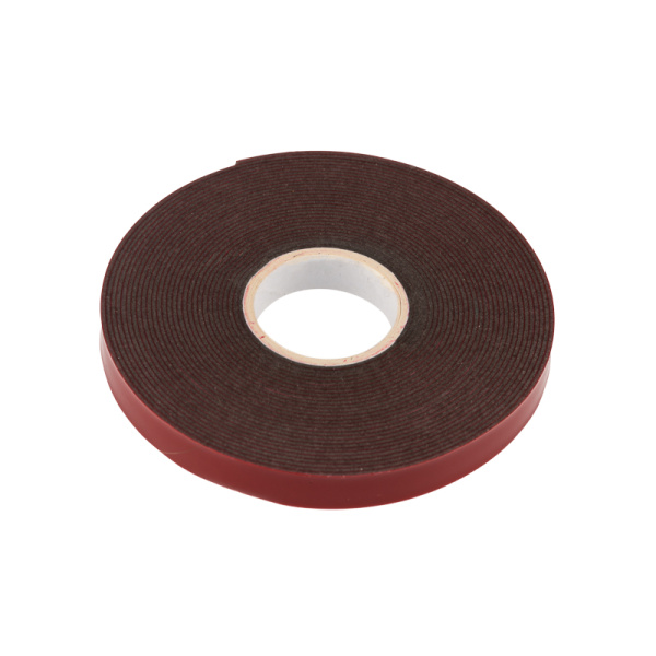 Двухсторонний скотч, серый на HBA акриловой основе, защитная пленка красная, 9мм, 5метров Rexant 09-6009