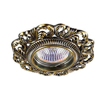 Novotech 370024 NT15 130 бронза Встраиваемый светильник IP20 GX5.3 50W 12V VINTAGE Novotech 370024 NT15 130 бронза Встраиваемый светильник IP20 GX5.3 50W 12V VINTAGE