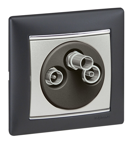 Купить Legrand Valena Алюминий Розетка TV-FM-SAT оконечная 5-2400 МГц 10 дБ 770136