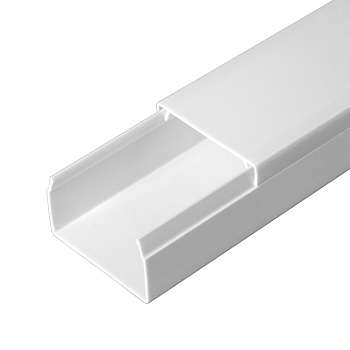 Промрукав Кабель-канал белый 2-й замок в г/к 40х25 (30м/уп) PR.054025