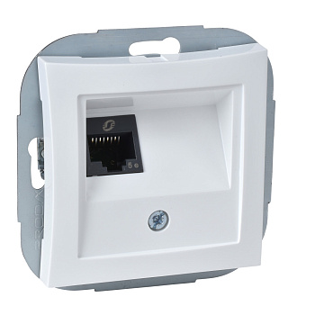 SE Дуэт Бел Розетка компьютерная 1-ая RJ45 кат.5e WDE000183