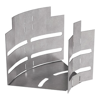 Промрукав Угол горизонтальный изменяемый 0-45 градусов Стандарт 100х100 PR16.0984