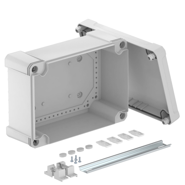 OBO Bettermann Распределительная коробка X25C, IP 67, 286x202x126 мм, сплошная стенка, DIN-рейка 2005502