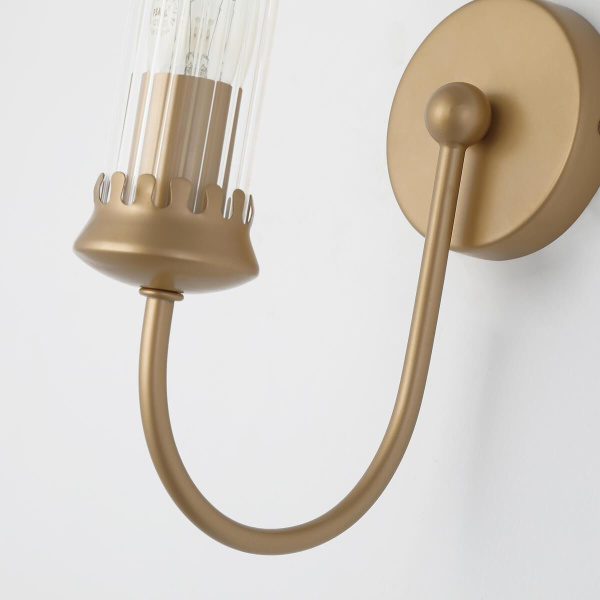 Купить Favourite Country настенный светильник каркас цвета окрашенного золота, плафоны из прозрачного стекла с рифленым узором 2692-1W