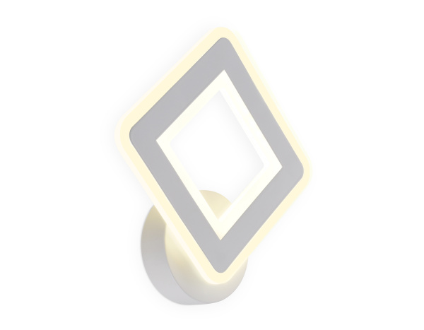 Купить Ambrella Настенный светодиодный светильник FA871 WH белый 11W 220*250*50