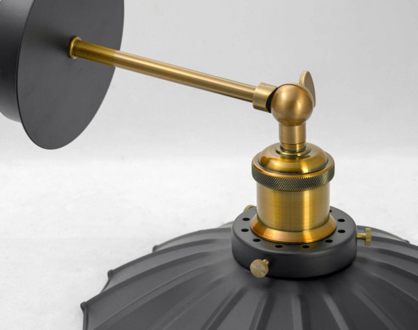 Купить Lussole PROMO 2 Металл Черный / бронзовый Металл Светильник настенный E27 60W LSP-9102