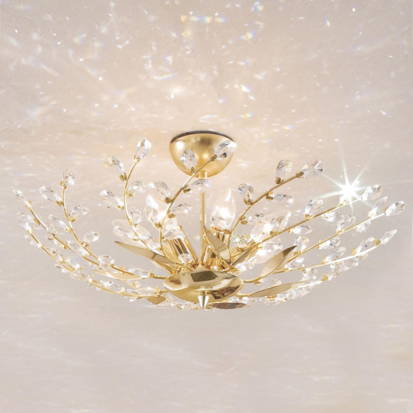 Citilux CL311271 Ривьера Зол+Прозр. Светильник Люстра