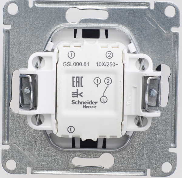 Купить Systeme Electric Glossa Шоколад Переключатель 1-клавишный, сх.6, 10АХ