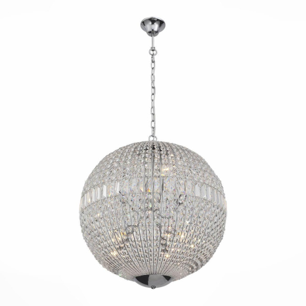 ST LUCE SL226.103.08 Люстра подвесная  Хром/Прозрачный E14 8*40W