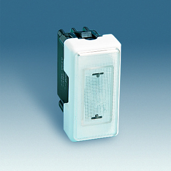 Simon 27 Мех Белый Индикатор системы "ждите-входите", узкий, прозр. рассеиват., неон. лампа 130-250В 27808-34