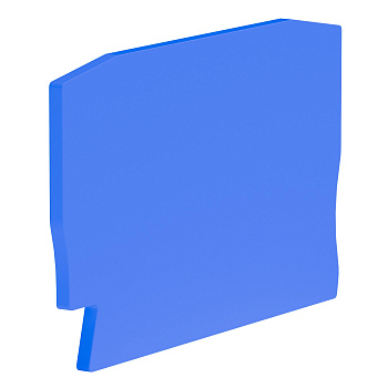 DKC Крышка для клеммы 2 точки подключения на 2,5 кв.мм. синяя ZEFC201BL