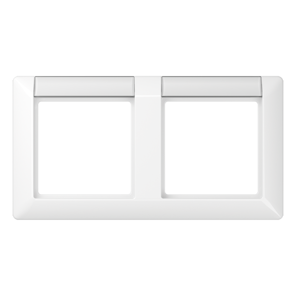 JUNG Рамка 2-кратная с полем для надписи для горизонтальной установки белая AS5820NAWW
