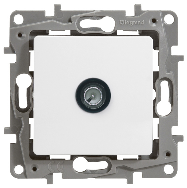 Купить Legrand Etika Белый Розетка TV проходная, 15дБ 672263