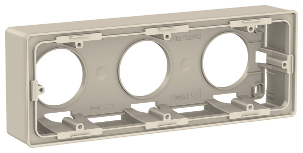 Купить SE Unica New Беж Коробка 3-ая для открытой установки (NU800644)