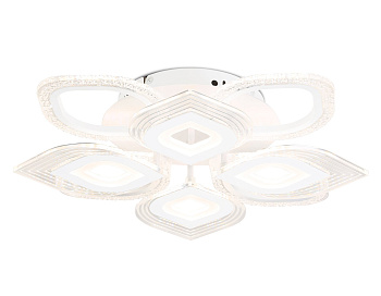 Ambrella Светильник потолочный светодиодный с пультом FA4294/4+4 WH белый 128W 3000K/4200K/6400K D555*120 (ПДУ ИК)