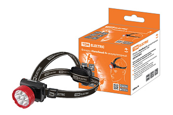 TDM Фонарь «Налобный 4» аккумуляторный, 7 светодиодов, 0,6 Ач SQ0350-0043