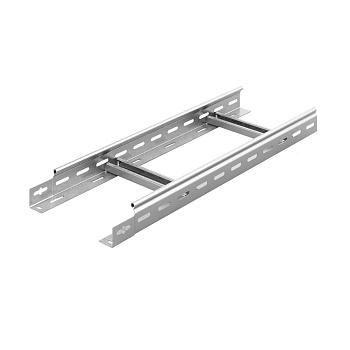 OSTEC Вертикальный лестничный лоток 600х50х3000, толщ. 1,2 мм, Сендзимир цинк