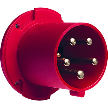 ABB BU Вилка панельная с прямым фланцем 263BU6, 63A, 2P+E, IP44, 6ч 2CMA167212R1000