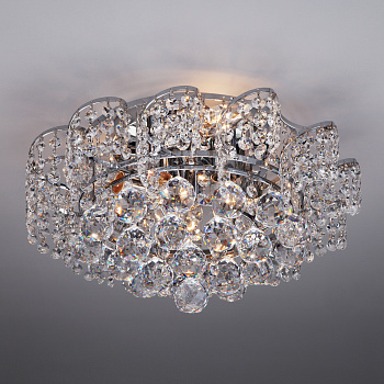 Eurosvet Потолочная люстра с хрусталем 16017/6 хром 00000078493
