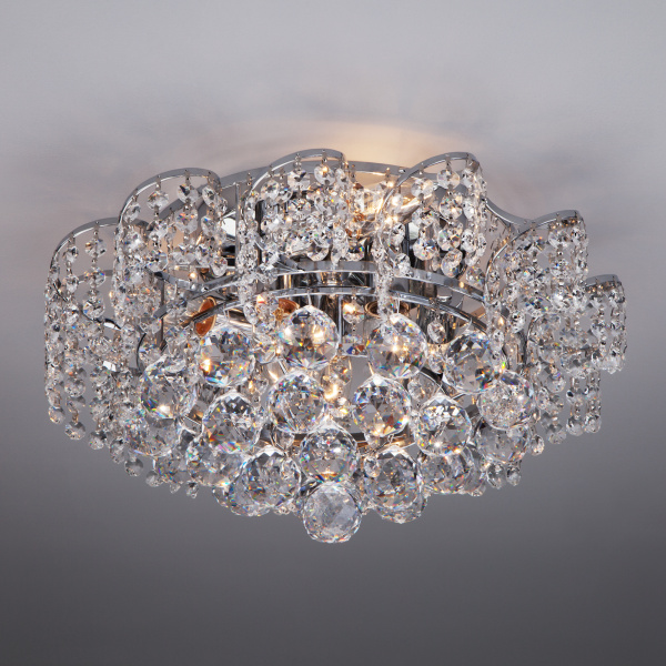 Eurosvet Потолочная люстра с хрусталем 16017/6 хром 00000078493