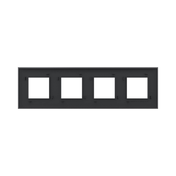 Купить DKC Рамка "Avanti", "Черный матовый", 4 поста (8 мод.)