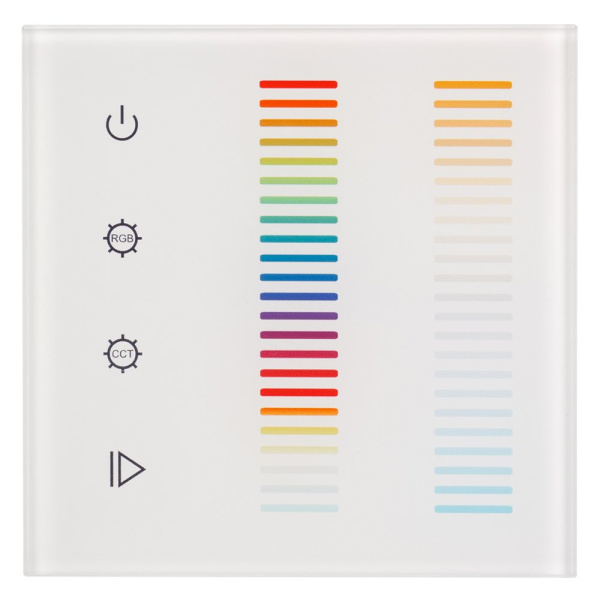 Купить Arlight Панель Sens SR-2834-5C-AC-RF-IN White (220V,RGB+CCT,1 зона) (IP20 Пластик, 3 года) 022195