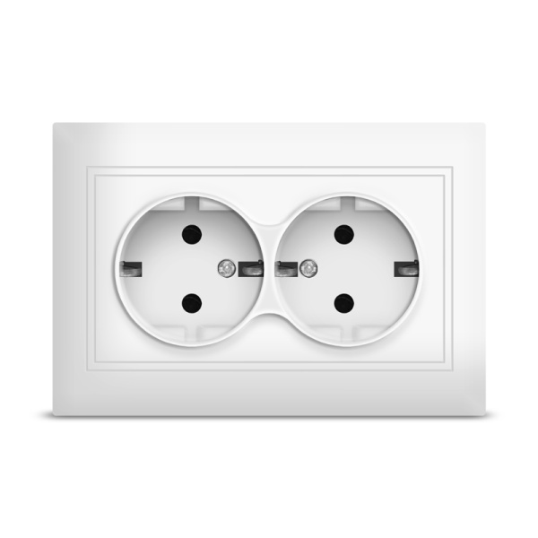 UNIVersal "Севиль" Розетка Бел 2-ая с/з С0128