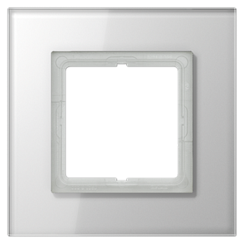 JUNG LS plus Стекло белое Рамка 1-ая LSP981GLWW