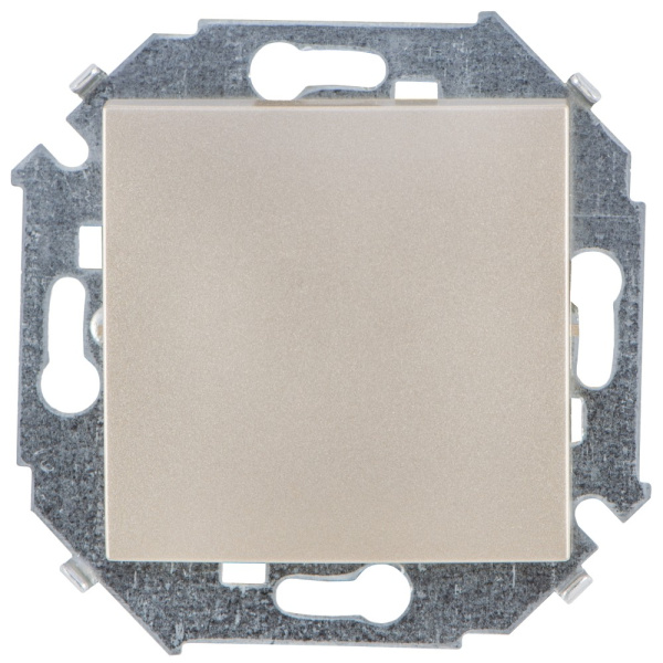 Simon 15 Шампань Переключатель 1-клавишный, 16А, 250В, винт.зажим 1591201-034