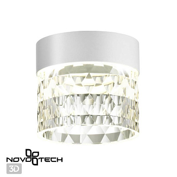 Novotech 358997 OVER NT23 000 белый Светильник накладной светодиодный IP20 LED 4000K 10W 85-265V AURA
