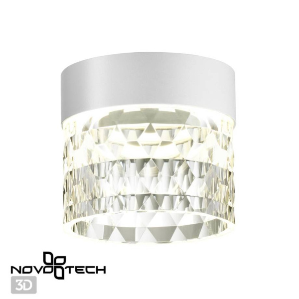 Novotech 358997 OVER NT23 000 белый Светильник накладной светодиодный IP20 LED 4000K 10W 85-265V AURA