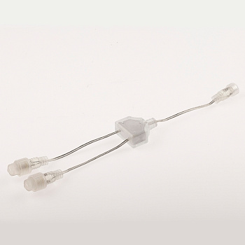 ЭРА ERAPS-2R Коннектор У-образный для низковольтных гирлянд, IP44, 30 см, 2 гнезда (1 вход, 1 выход), ПВХ, 24В