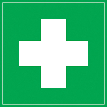 IEK Самоклеящаяся этикетка: 150х150 мм, "Медицинская аптечка"